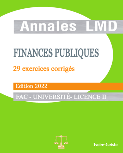 Annales de Finances Publiques - Licence II (PDF)