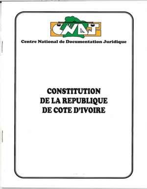 Constitution de la République de Côte d'Ivoire