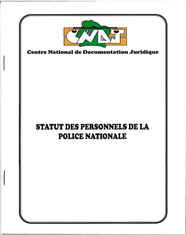 Statut des Personnels de la Police Nationale