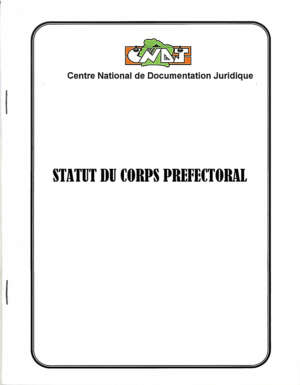 Statut du corps préfectoral