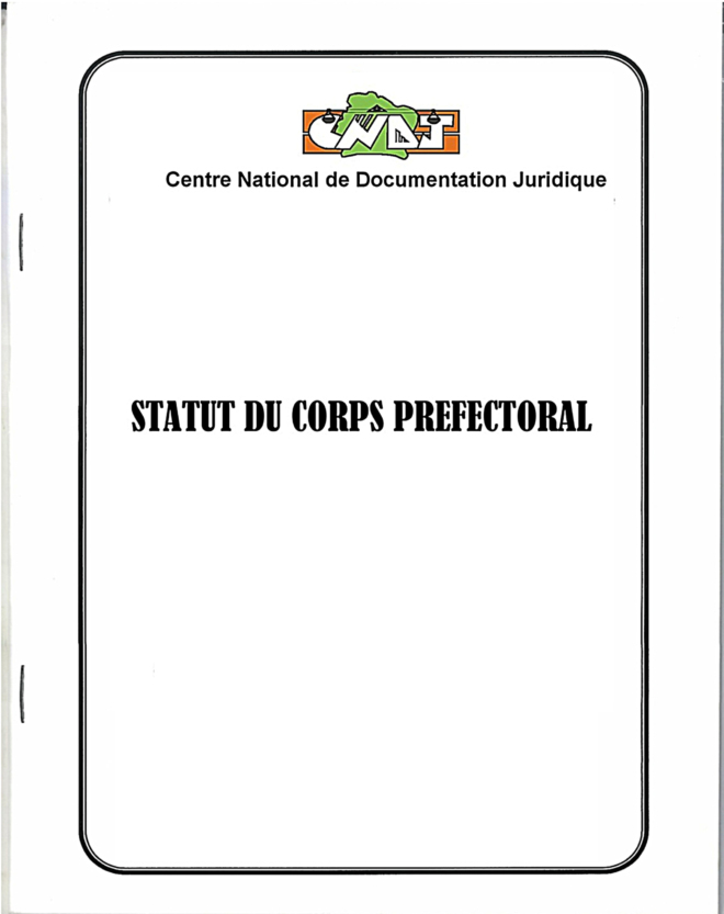 Statut du corps préfectoral