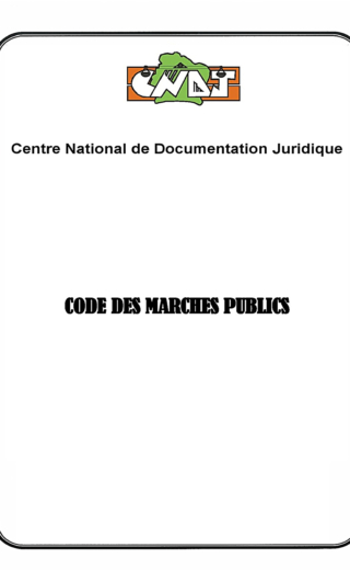 Code des marchés publics – Côte d’Ivoire